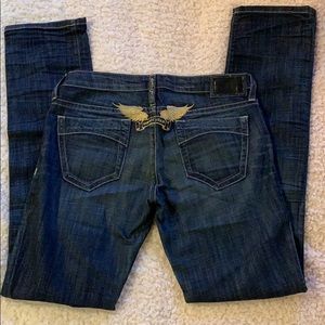 Robin’s Jeans with Gold wings
